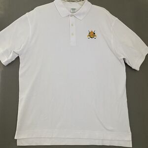 Malibu‎ Shirts Polo Mens Large White Maui Hawaii Golf Embroidered Crest Chest